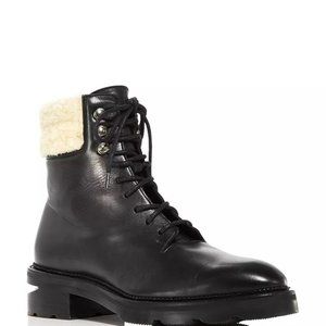 New w/ Tags - Alexander Wang - Andy Faux Fur Trim Waterproof Leather Boots
